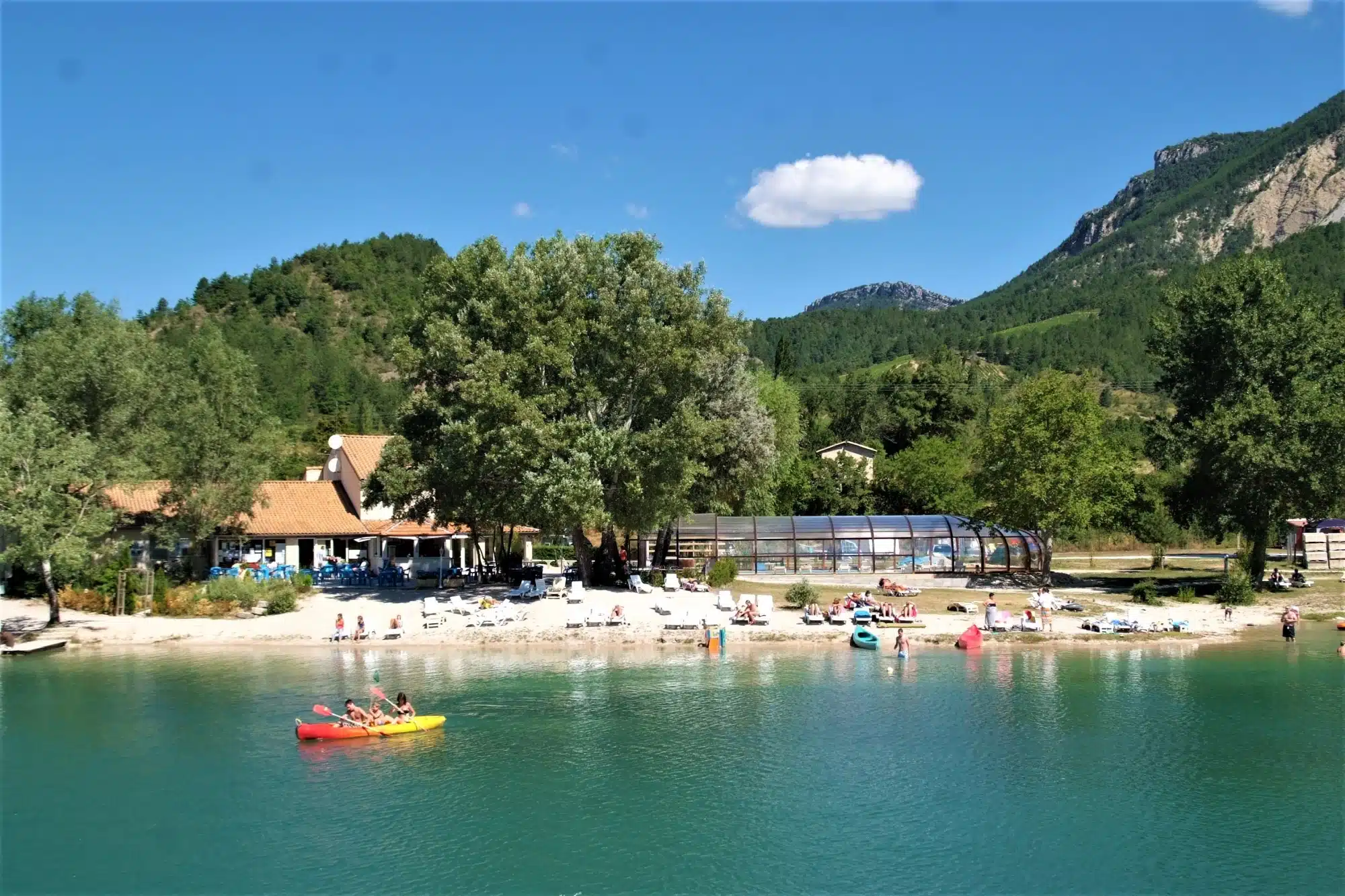 batch Canoe 04 camping vercors drome piscine chauffee lac diois 1